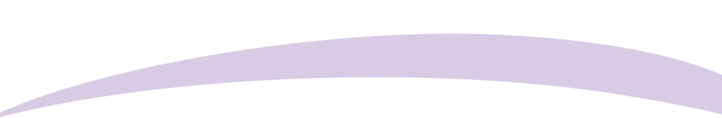 A black and white area is divided by a smooth, symmetrical purple arc at the bottom.