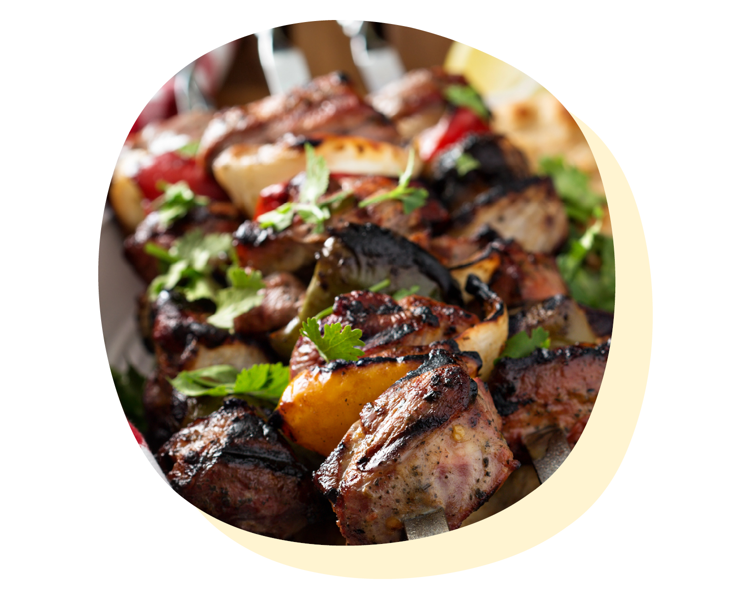 Lamb & Veggie Kebabs